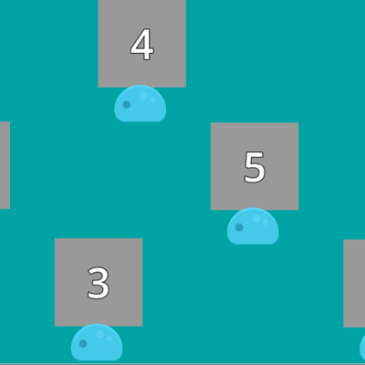 運ばれていく数字を覚えるゲーム